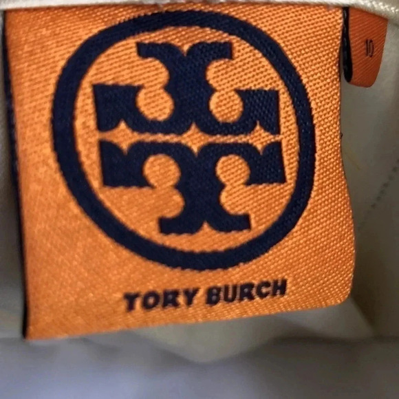 Tory Burch silk ivory cream top Sz 10 freshly dry cleaned - Picture 2 of 11